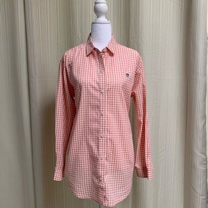 EUC Obey gingham blouse